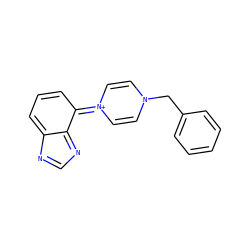 C1=CC(=[N+]2C=CN(Cc3ccccc3)C=C2)C2=NC=NC2=C1 ZINC000377853411