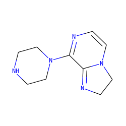 C1=CN2CCN=C2C(N2CCNCC2)=N1 ZINC000013728037
