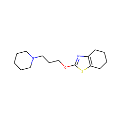 C1CCN(CCCOc2nc3c(s2)CCCC3)CC1 ZINC000064539685