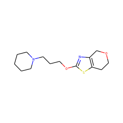 C1CCN(CCCOc2nc3c(s2)CCOC3)CC1 ZINC000064540805