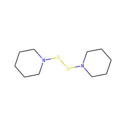 C1CCN(SSN2CCCCC2)CC1 ZINC000000501435