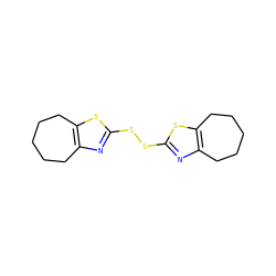 C1CCc2nc(SSc3nc4c(s3)CCCCC4)sc2CC1 ZINC001772586151