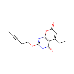 CC#CCCOc1nc2oc(=O)cc(CC)c2c(=O)[nH]1 ZINC000073221896