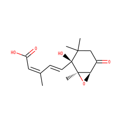 CC(=C/C(=O)O)/C=C/[C@]1(O)C(C)(C)CC(=O)[C@H]2O[C@]21C ZINC000196516188