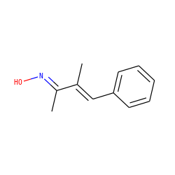CC(=C\c1ccccc1)/C(C)=N/O ZINC000013466712
