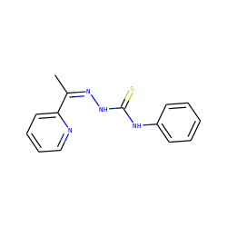 CC(=NNC(=S)Nc1ccccc1)c1ccccn1 ZINC000253679393