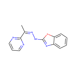 CC(=NNc1nc2ccccc2o1)c1ncccn1 ZINC000254044401