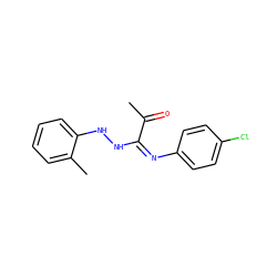CC(=O)/C(=N\c1ccc(Cl)cc1)NNc1ccccc1C ZINC000013473572