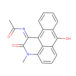 CC(=O)/N=C1\C(=O)N(C)c2cccc3c(O)c4ccccc4c1c23 ZINC000101507898