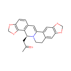 CC(=O)C[C@H]1c2c(ccc3c2OCO3)C=C2c3cc4c(cc3CCN21)OCO4 ZINC000473137050