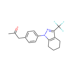 CC(=O)Cc1ccc(-n2nc(C(F)(F)F)c3c2CCCC3)cc1 ZINC000066102611