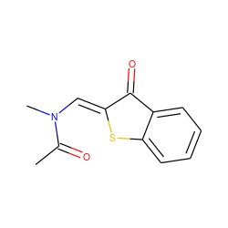 CC(=O)N(C)/C=C1\Sc2ccccc2C1=O ZINC000012341257
