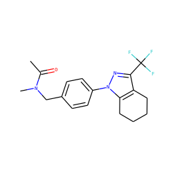 CC(=O)N(C)Cc1ccc(-n2nc(C(F)(F)F)c3c2CCCC3)cc1 ZINC000066102602