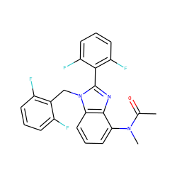 CC(=O)N(C)c1cccc2c1nc(-c1c(F)cccc1F)n2Cc1c(F)cccc1F ZINC000013518719