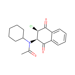 CC(=O)N(C1CCCCC1)[C@@H]1C(=O)c2ccccc2C(=O)[C@@H]1Cl ZINC001772613467