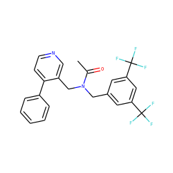 CC(=O)N(Cc1cc(C(F)(F)F)cc(C(F)(F)F)c1)Cc1cnccc1-c1ccccc1 ZINC000096285097