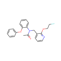 CC(=O)N(Cc1cccnc1OCCF)c1ccccc1Oc1ccccc1 ZINC000084708707