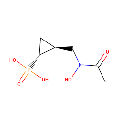 CC(=O)N(O)C[C@@H]1C[C@H]1P(=O)(O)O ZINC000013686190