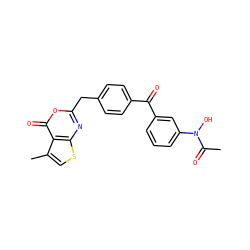 CC(=O)N(O)c1cccc(C(=O)c2ccc(Cc3nc4scc(C)c4c(=O)o3)cc2)c1 ZINC000026844282