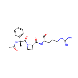 CC(=O)N[C@@](C)(C(=O)N1CC[C@H]1C(=O)N[C@H](C=O)CCCNC(=N)N)c1ccccc1 ZINC000003801149