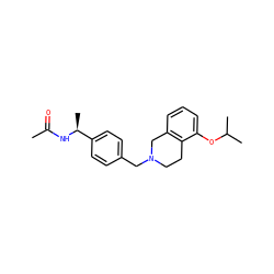 CC(=O)N[C@@H](C)c1ccc(CN2CCc3c(cccc3OC(C)C)C2)cc1 ZINC001772649805