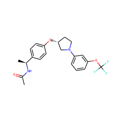 CC(=O)N[C@@H](C)c1ccc(O[C@@H]2CCN(c3cccc(OC(F)(F)F)c3)C2)cc1 ZINC001772573307