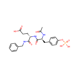 CC(=O)N[C@@H](Cc1ccc(OP(=O)(O)O)cc1)C(=O)N[C@@H](CCC(=O)O)C(=O)NCc1ccccc1 ZINC000013556656