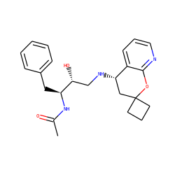 CC(=O)N[C@@H](Cc1ccccc1)[C@H](O)CN[C@H]1CC2(CCC2)Oc2ncccc21 ZINC000095572244
