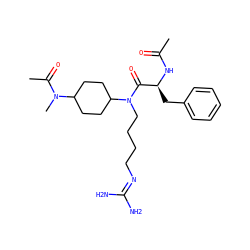 CC(=O)N[C@@H](Cc1ccccc1)C(=O)N(CCCCN=C(N)N)C1CCC(N(C)C(C)=O)CC1 ZINC000026393654