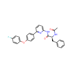 CC(=O)N[C@@H](Cc1ccccc1)C(=O)Nc1cccc(-c2ccc(Oc3ccc(F)cc3)cc2)n1 ZINC000095576565