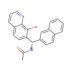 CC(=O)N[C@@H](c1ccc2ccccc2c1)c1ccc2cccnc2c1O ZINC000000102630
