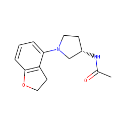 CC(=O)N[C@H]1CCN(c2cccc3c2CCO3)C1 ZINC000013587865