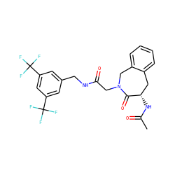 CC(=O)N[C@H]1Cc2ccccc2CN(CC(=O)NCc2cc(C(F)(F)F)cc(C(F)(F)F)c2)C1=O ZINC000071295669