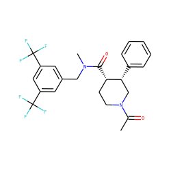 CC(=O)N1CC[C@H](C(=O)N(C)Cc2cc(C(F)(F)F)cc(C(F)(F)F)c2)[C@H](c2ccccc2)C1 ZINC000059778363
