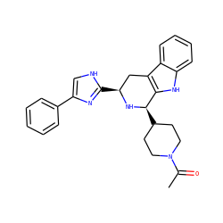 CC(=O)N1CCC([C@H]2N[C@@H](c3nc(-c4ccccc4)c[nH]3)Cc3c2[nH]c2ccccc32)CC1 ZINC000084690998