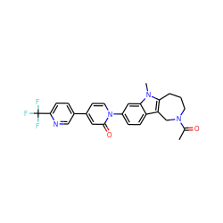 CC(=O)N1CCCc2c(c3ccc(-n4ccc(-c5ccc(C(F)(F)F)nc5)cc4=O)cc3n2C)C1 ZINC000115008975