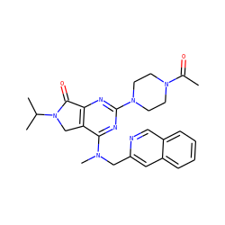 CC(=O)N1CCN(c2nc3c(c(N(C)Cc4cc5ccccc5cn4)n2)CN(C(C)C)C3=O)CC1 ZINC000043200628