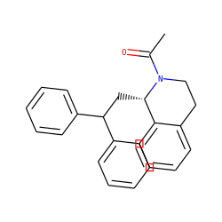 CC(=O)N1CCc2ccccc2[C@@H]1CC(c1ccccc1)c1ccccc1 ZINC000028396141