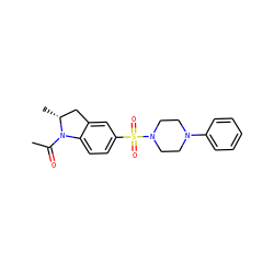 CC(=O)N1c2ccc(S(=O)(=O)N3CCN(c4ccccc4)CC3)cc2C[C@H]1C ZINC000006729768