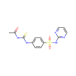 CC(=O)NC(=S)Nc1ccc(S(=O)(=O)Nc2ncccn2)cc1 ZINC000003297187