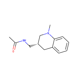 CC(=O)NC[C@H]1Cc2ccccc2N(C)C1 ZINC000336624850