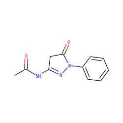 CC(=O)NC1=NN(c2ccccc2)C(=O)C1 ZINC000000286792