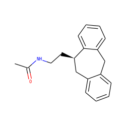 CC(=O)NCC[C@@H]1Cc2ccccc2Cc2ccccc21 ZINC000013581659