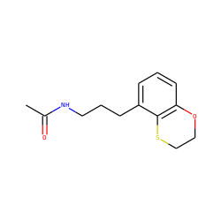 CC(=O)NCCCc1cccc2c1SCCO2 ZINC000013781810