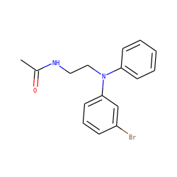 CC(=O)NCCN(c1ccccc1)c1cccc(Br)c1 ZINC000028864647