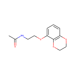 CC(=O)NCCOc1cccc2c1OCCO2 ZINC000013781807