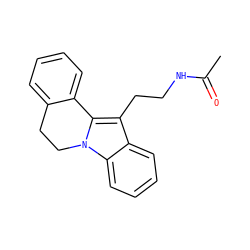 CC(=O)NCCc1c2n(c3ccccc13)CCc1ccccc1-2 ZINC000013494172