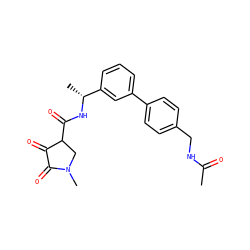 CC(=O)NCc1ccc(-c2cccc([C@@H](C)NC(=O)C3CN(C)C(=O)C3=O)c2)cc1 ZINC000219140119