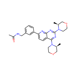 CC(=O)NCc1cccc(-c2ccc3c(N4CCOC[C@@H]4C)nc(N4CCOC[C@@H]4C)nc3n2)c1 ZINC000139576681