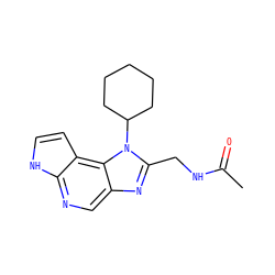 CC(=O)NCc1nc2cnc3[nH]ccc3c2n1C1CCCCC1 ZINC000095561975